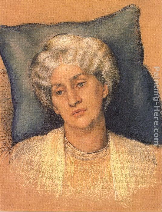 Evelyn de Morgan Portrait of Jane Morris (Study for The Hourglass)